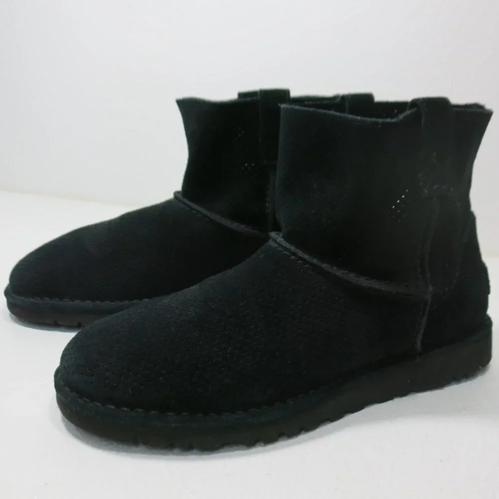 UGG Australia Classic Unlinned Mini Perforated Boots Women's Footwear Shoes 8 - Picture 1 of 7